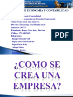 Documentacion C. Empresarial Como Crear Una Empresa Yudy Rupay Caro