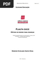 ensinando flauta para crianças