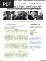 GEF - Grupo de Estudos Foucaultianos Da UEM_ Sobre _Remontemos de Foucault a Spinoza