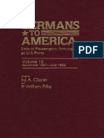 Germans To America Volume 12 Nov 2 1857 July 29 1859 Lists of Passengers