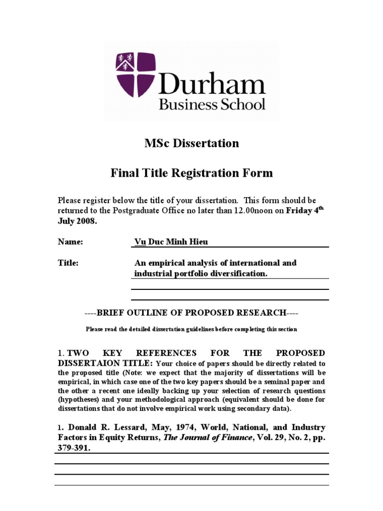 International and Industrial Diversification Analysis | PDF | Thesis ...