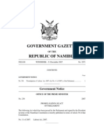 Namibia Labour Act No 11 of 2007