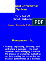 Management Information Systems: Books, Records & Controls
