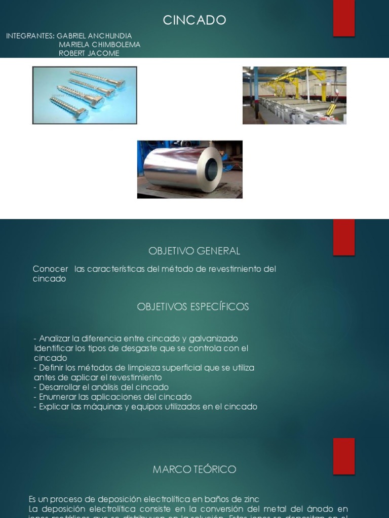 Características del Cincado y Métodos | PDF | Revestimiento | Aluminio