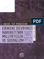 Anaide Ter Minassian - Ermeni Devrimci Hareketi'Nde Sosyalizm Ve Milliyetçilik (1887-1912)