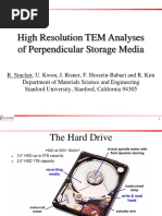 High Resolution TEM Analyses of Perpendicular Storage Media