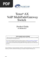 Tenor Ax User Guide