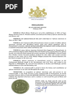 Governor Wolf Proclamation -- Black History Month 2018