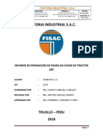 Informe de Reparacion de Chasis de Tractor D8T-Ferreyros