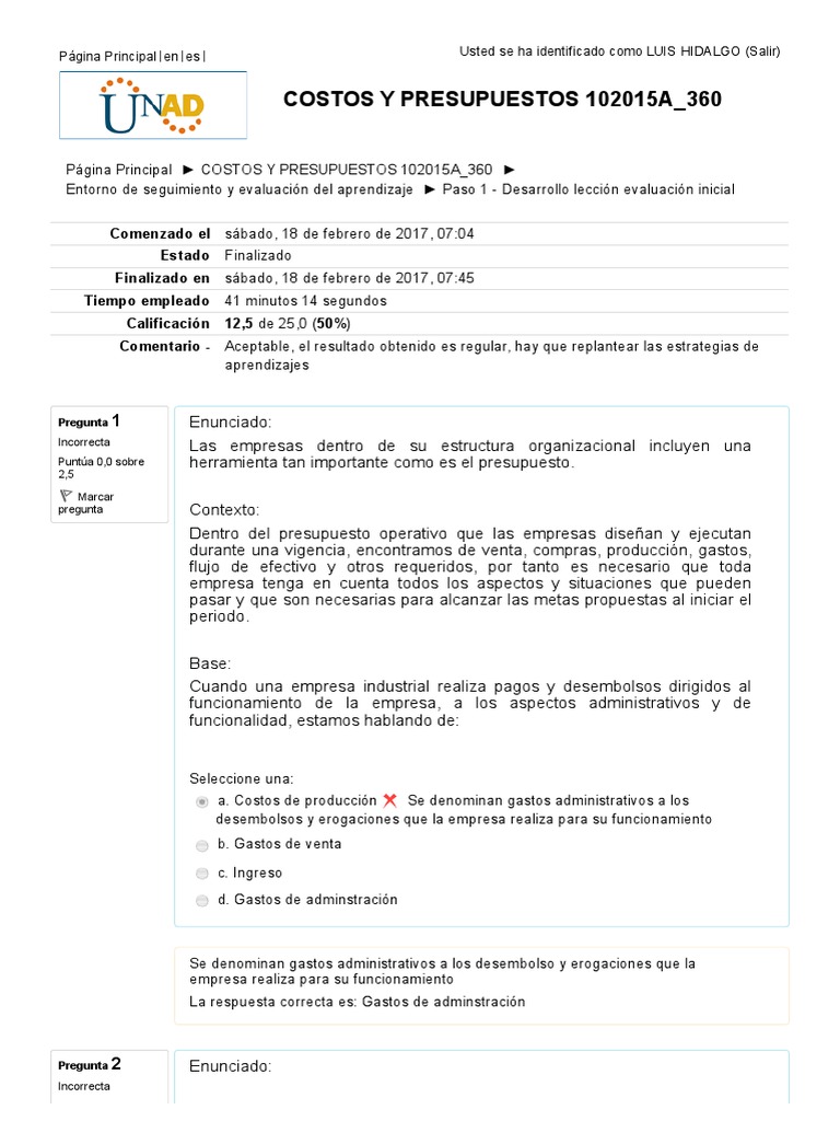 Costos y Presupuestos en Empresas | PDF | Estado de resultados ...