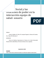 Control Social y Las Relaciones de Poder en La Interaccion Equipo de Salud