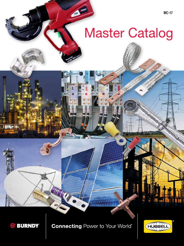 Burndy Master Catalog PDF Electrical Conductor Screw