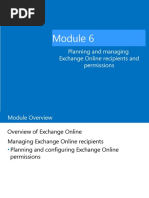 Planning and Managing Exchange Online Recipients and Permissions