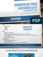 Herramientas para Defender La Fe (Problema Del Mal) Confra Stgo 10 Jun 17