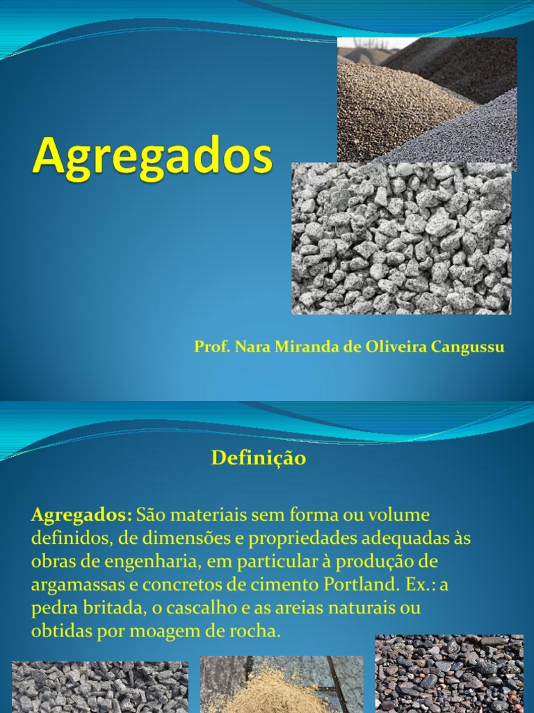 Propriedades e Tipos de Agregados na Construção | PDF | Magma | Rochas ...