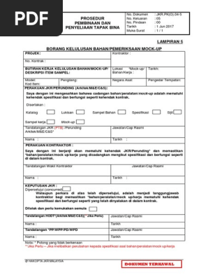 Jkr Pk O 04 5 Kelulusan Bahan Pdf