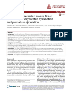 Anxiety and Depression Among Greek Men With Primary Erectile Dysfunction and Premature Ejaculation