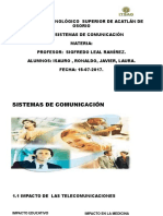 Unidad I Fundamentos de Telecomunicaciones SISTEMAS DE COMUNICACIÓN