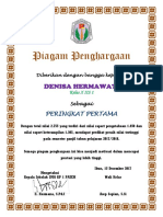 Piagam Penghargaan Semester 2 PDF