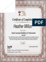 Inside LD - Certificate of Completion