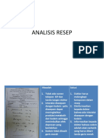 Analisis Resep