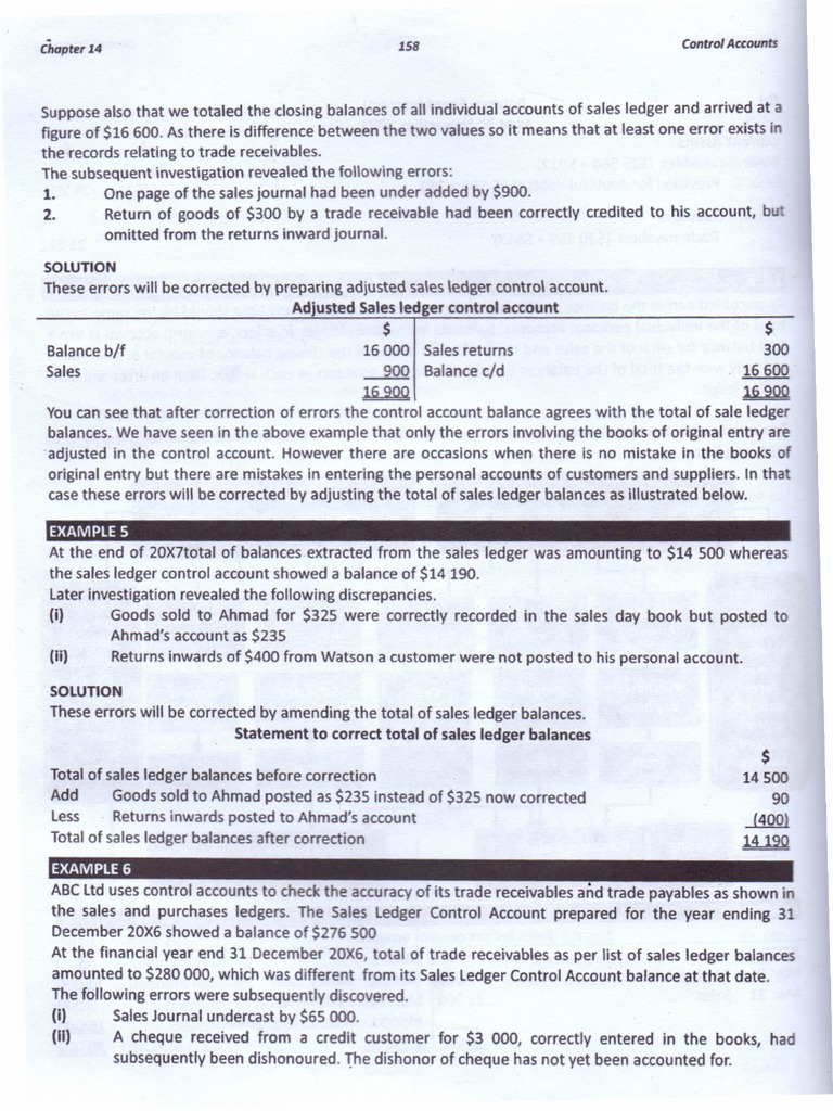 Control Accounts Example 5 PDF Cheque Accounting