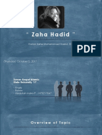 Presentasi Pengantar Arsitektur Zaha Hadid