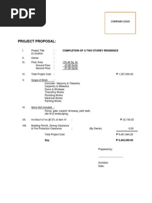 Sample Project Proposal