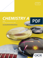 OCR a Level Chemistry Specification
