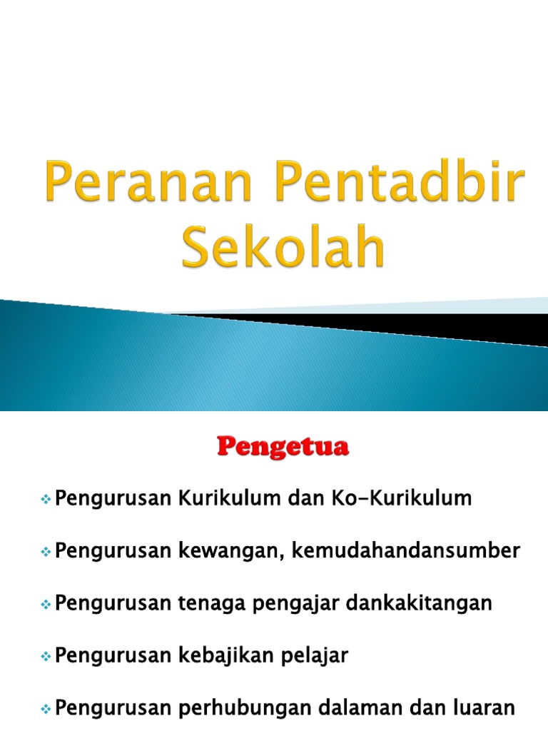 Doc Peranan Pengetua Dalam Pengurusan Sekolah Mrs Mezamin Academia Edu