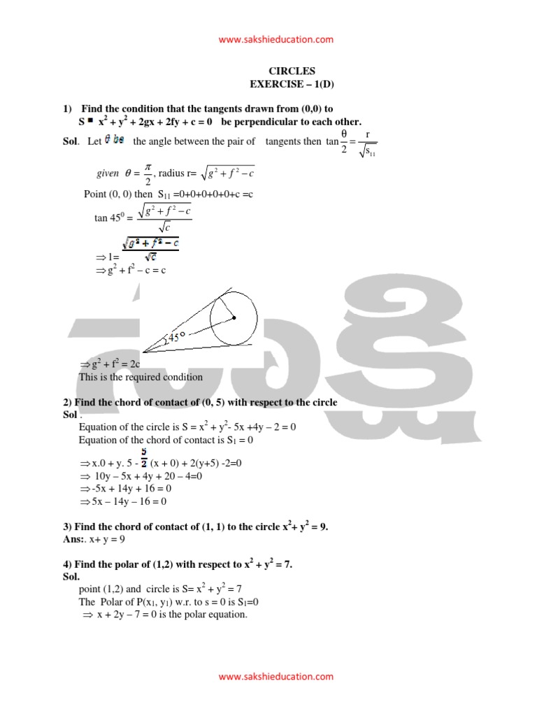 01 03 Circles 3 Pdf Trigonometric Functions Angle