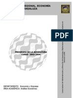 Analysis Regional Econ Andaluza