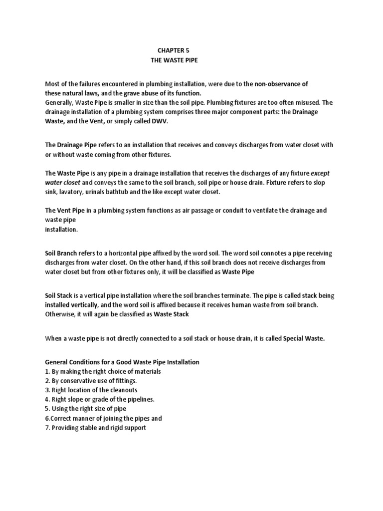 Plumbing 5 Pdf Plumbing Pipe Fluid Conveyance