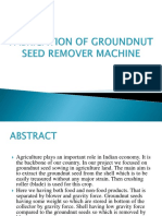 Fabrication of Groundnut Seed Remover Machine