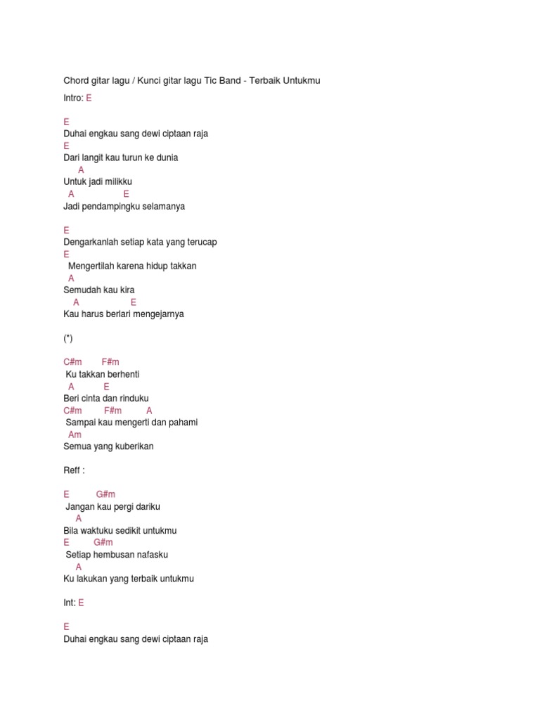 Chord Zivilia Aishiteru 2