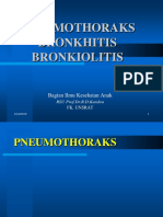 Pneumothoraks, Bronkhitis, Bronkiolitis