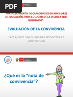 Nueva Evaluación Convivencia