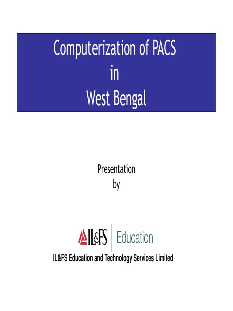 Computerization of PACS in West Bengal | PDF | Public–Private ...
