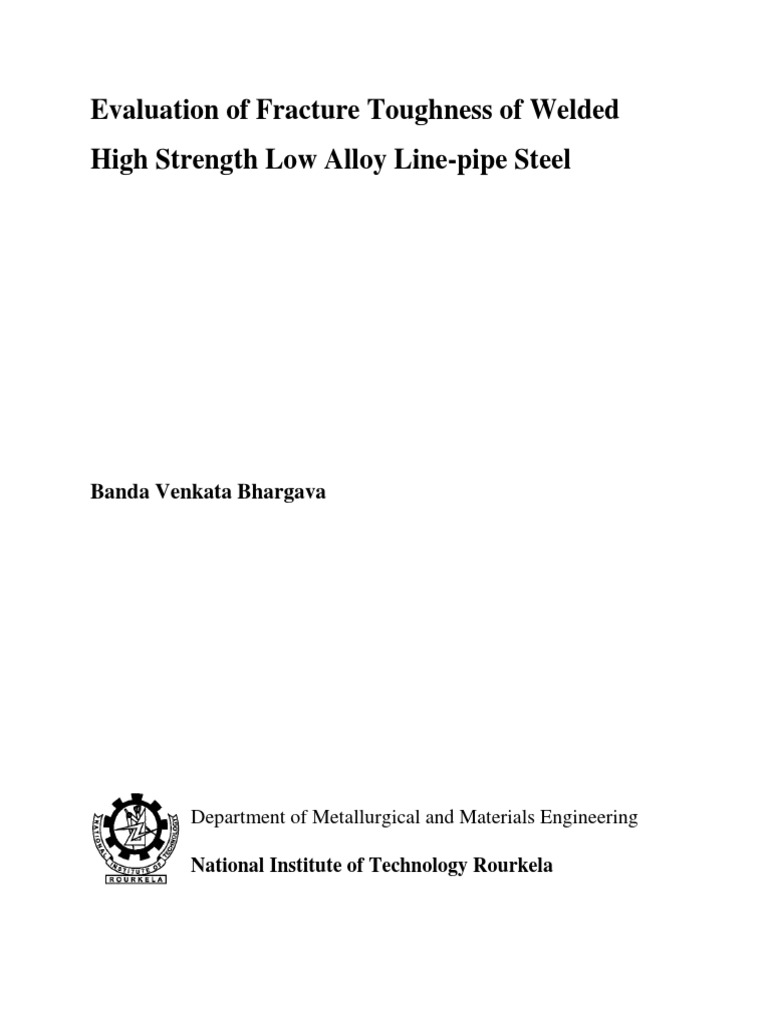 Fracture Toughness of Welded API X65 Steel | PDF | Steel | Fracture
