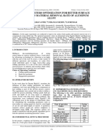 Process Parameters Optimization For Better Surface