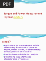 Torque and Power Measurement Dynano: Merters