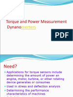 Torque and Power Measurement Dynano: Merters