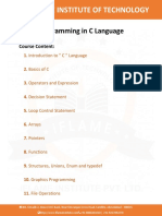 C C++ Course Content - C C++ Programming Course - Iflame Institute