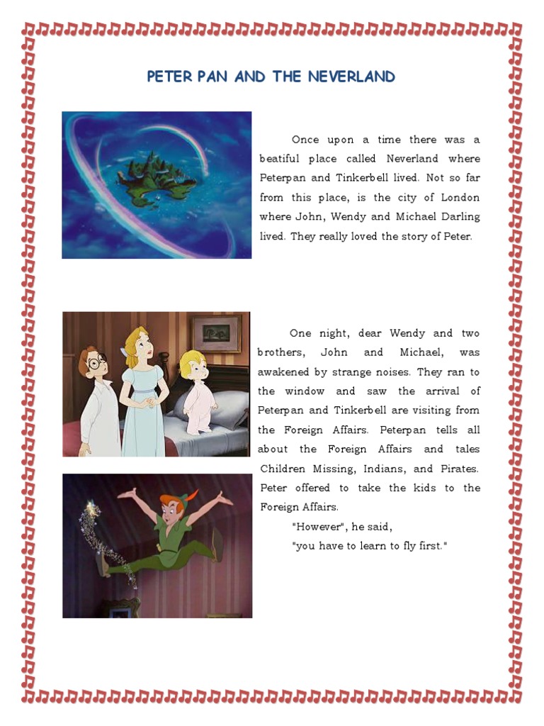 Tinkerbell and Peter Pan's Adventure | PDF | Wendy Darling | Neverland
