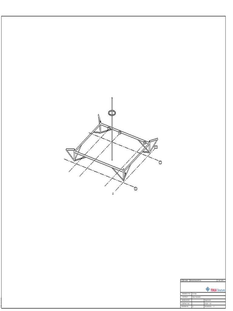 Rev. Date Revision Description Rev Mark No 3 D View Tekla Corporation Contract Drawing Title PDF