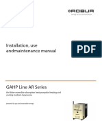 Installation and maintenance manual for GAHP reversible heat pumps