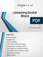 Comparing Several Means
