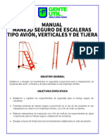 Manual Manejo Seguro de Escaleras Tipo Avion, Verticales y de Tijera