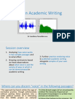 Voice in Academic Writing PDF