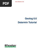 Geolog6.6 Determin Tutorial